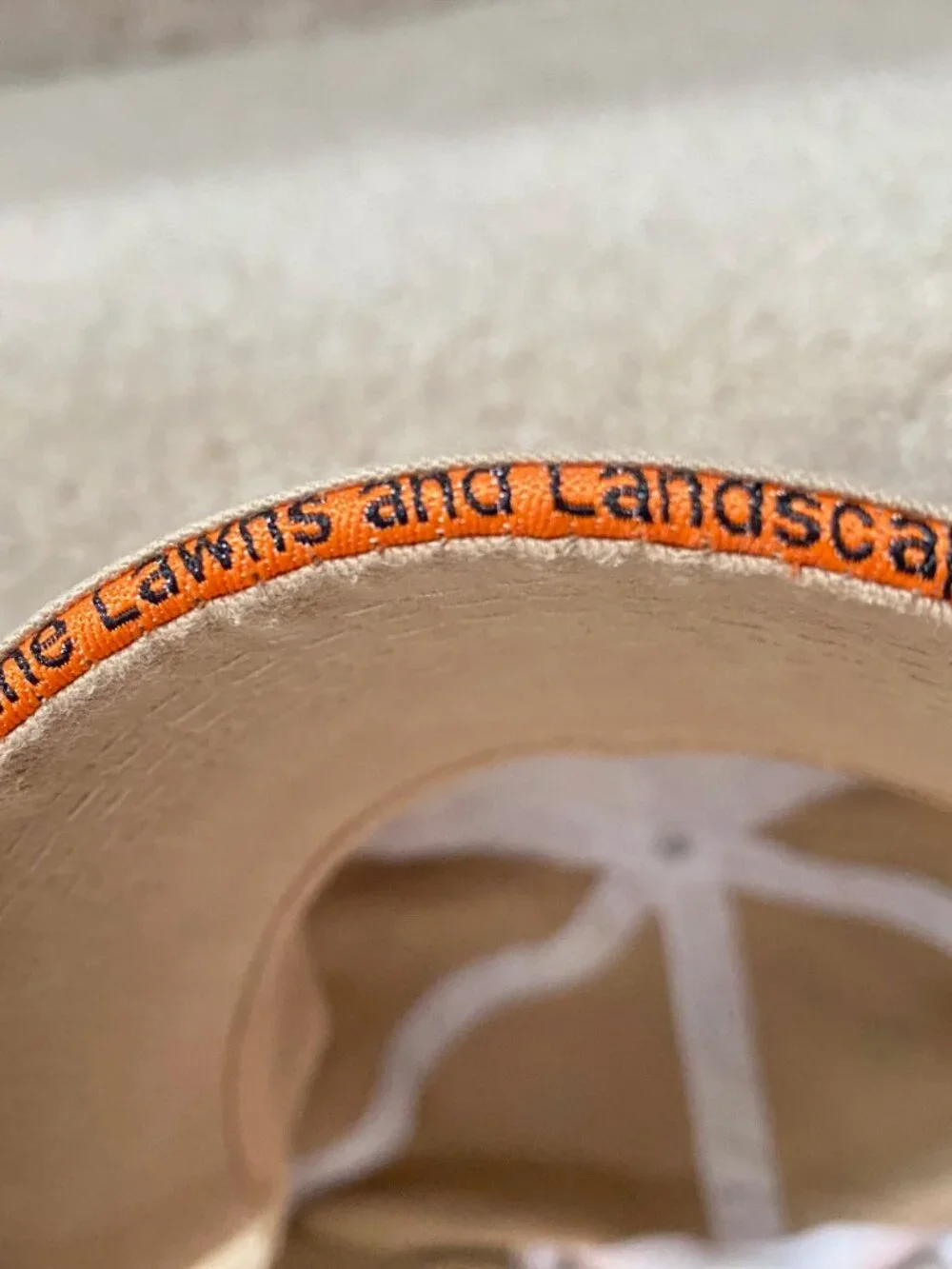 Sunshine Lawns and Landscaping Hat One Size Fits All Hook and Loop Closure